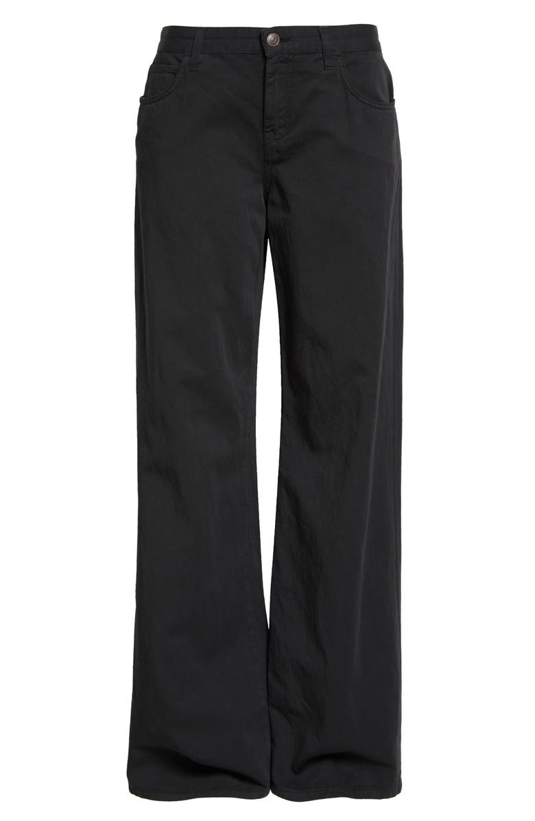 The Row Eglitta Relaxed Wide Leg Cotton & Linen Jeans, Alternate, color, 
