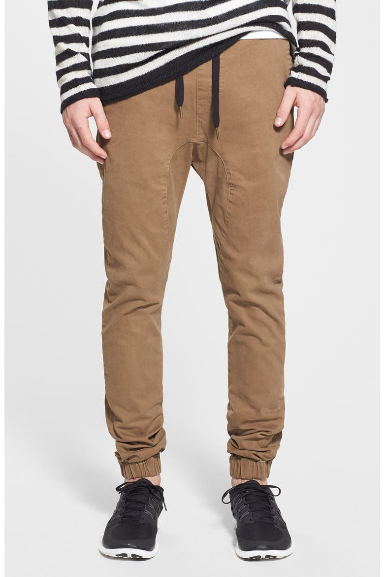 'Sureshot' Twill Jogger Pants, Main, color, CINNAMON
