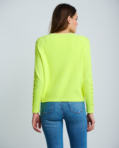 Lisa Todd Neon Lights Cotton Sweater In Green
