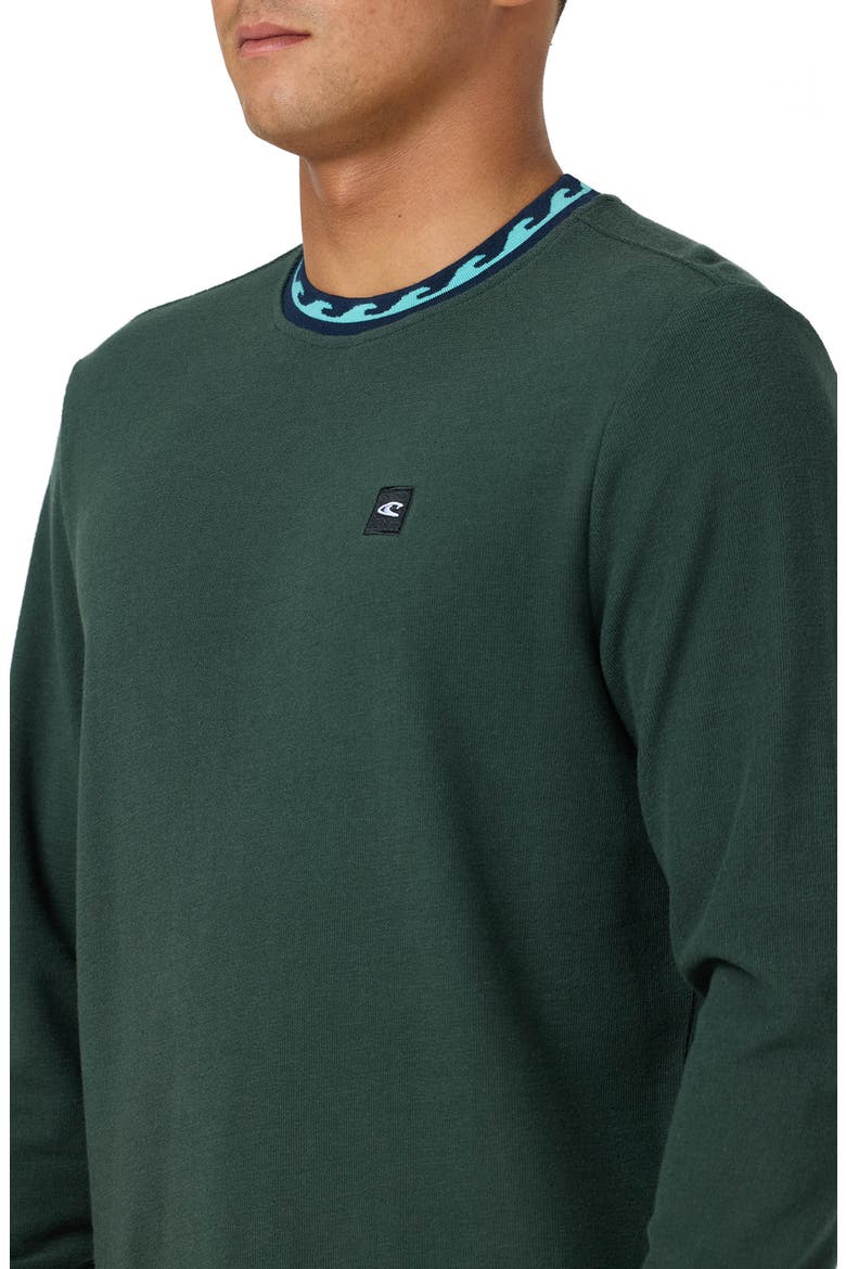 Bennett Wave Cult Knit T-Shirt, Alternate, color, HUNTER GREEN