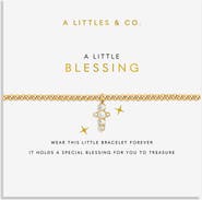 A Littles & Co Faith A Little 'Blessing' Bracelet In Gold-Tone Plating