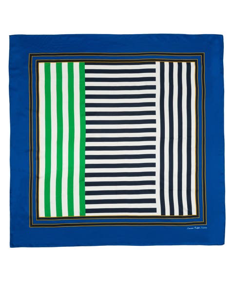 Blocked Stripe Large Square