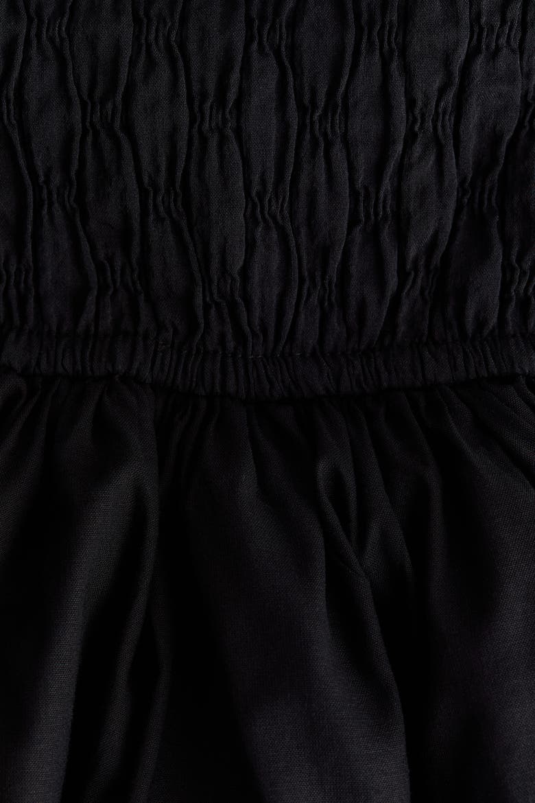 Bandeau Peplum Top, Alternate, color, Black
