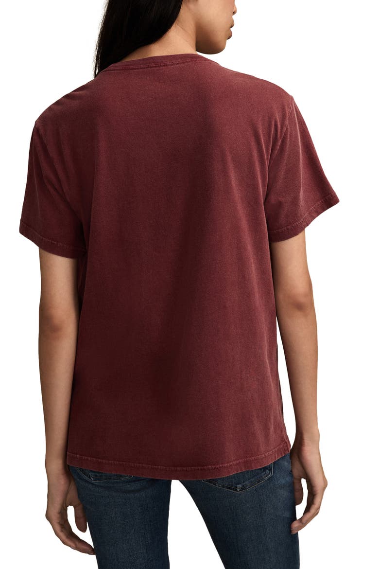 Flutter Heart Graphic Boyfriend T-Shirt, Alternate, color, OXBLOOD RED