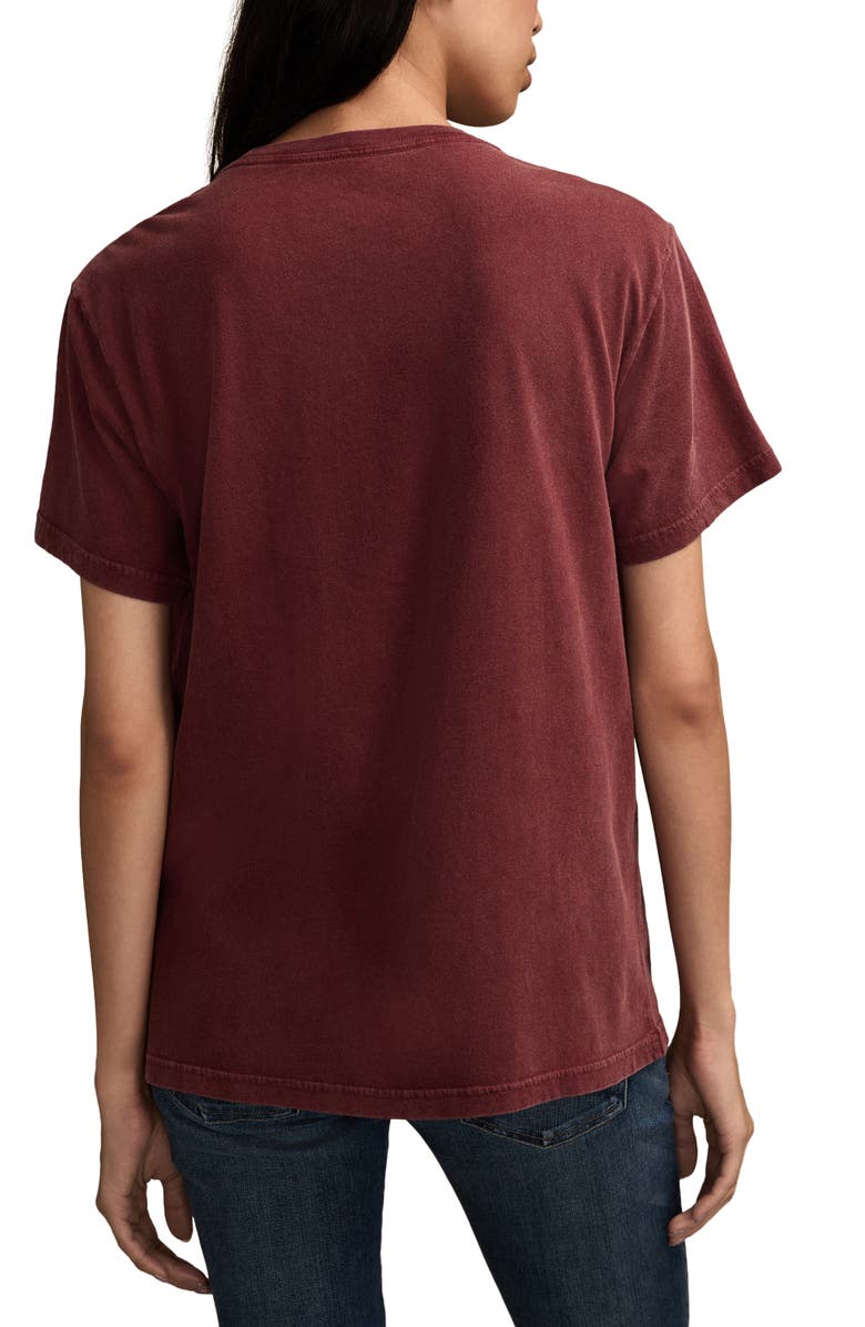 Lucky Brand Flutter Heart Graphic Boyfriend T-Shirt, Alternate, color, 