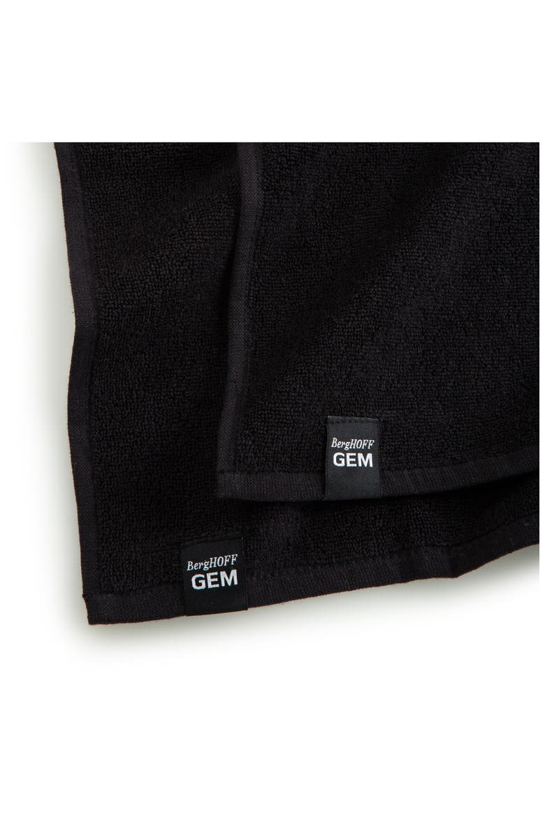 2-Pack Gem Kitchen Towel, Alternate, color, BLACK