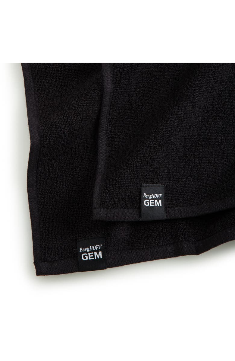 BergHOFF 2-Pack Gem Kitchen Towel, Alternate, color, Black