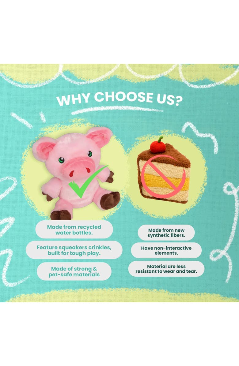 SnugArooz Plush Dog Toy, Alternate, color, Multicolored