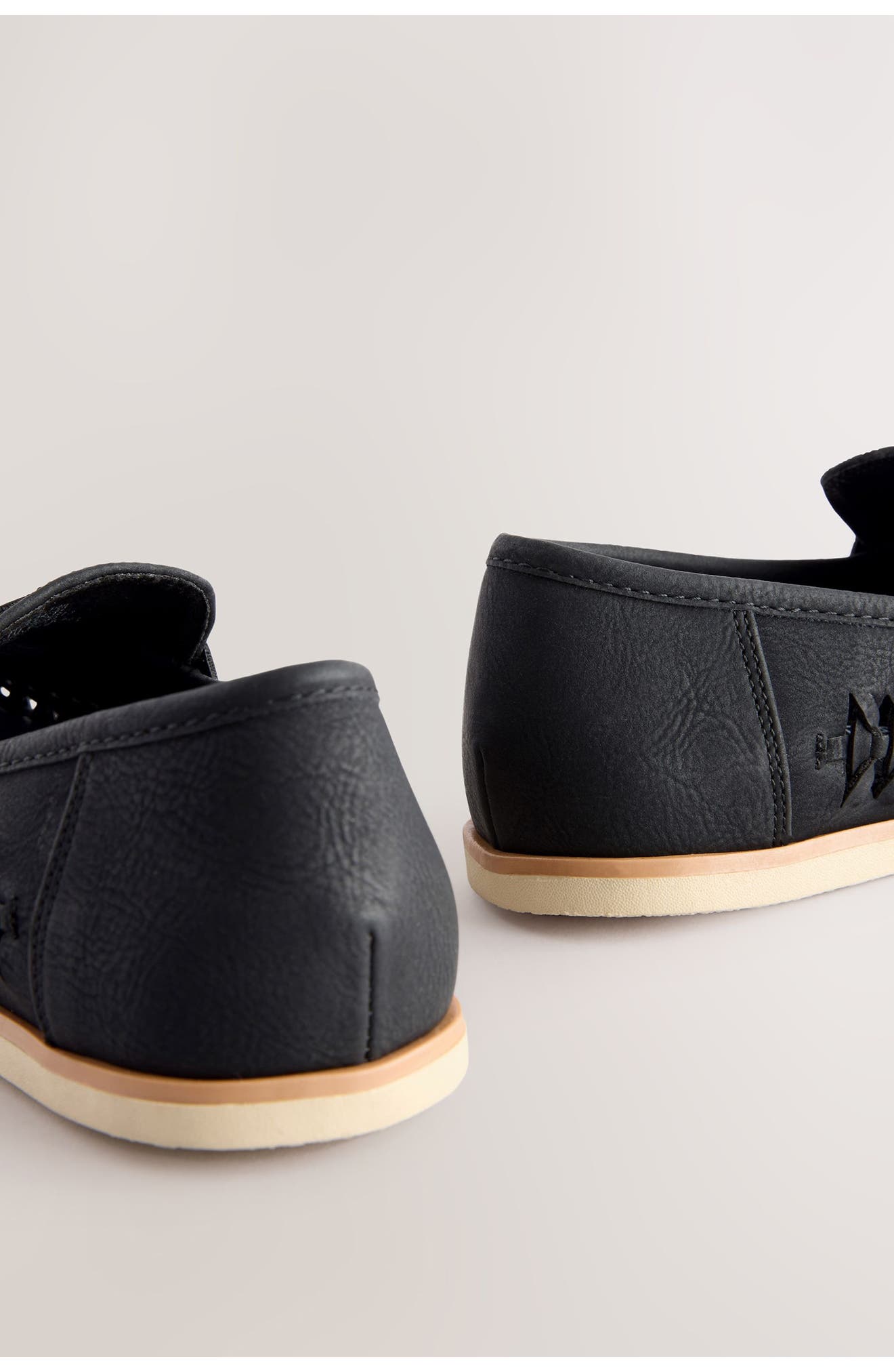 NEXT Kids' Woven Penny Loafer, Alternate, color, Black