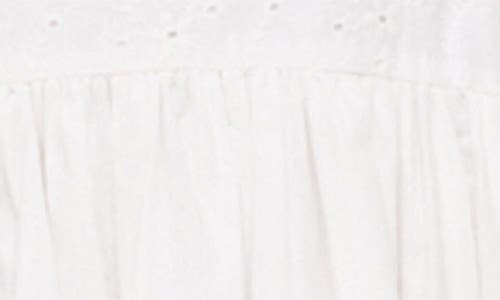 Staud Procida Gathered Broderie Anglaise Cotton Maxi Skirt In White