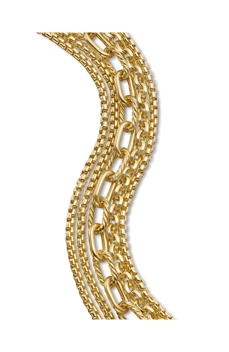 David Yurman Multirow Chain Bracelet in 18K Yellow Gold, Alternate, color, 18K Yellow Gold