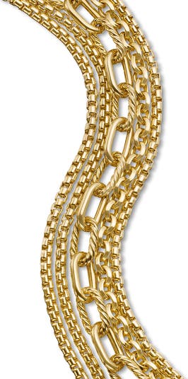 Multirow Chain Bracelet in 18K Yellow Gold