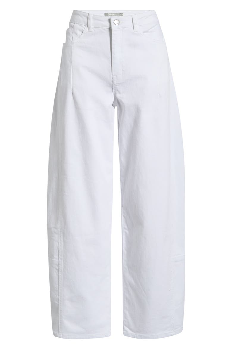 Wide Leg Crop Jeans, Alternate, color, WHITE