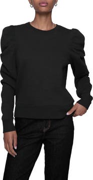 Rebecca Minkoff Janine Puff Sleeve Sweatshirt