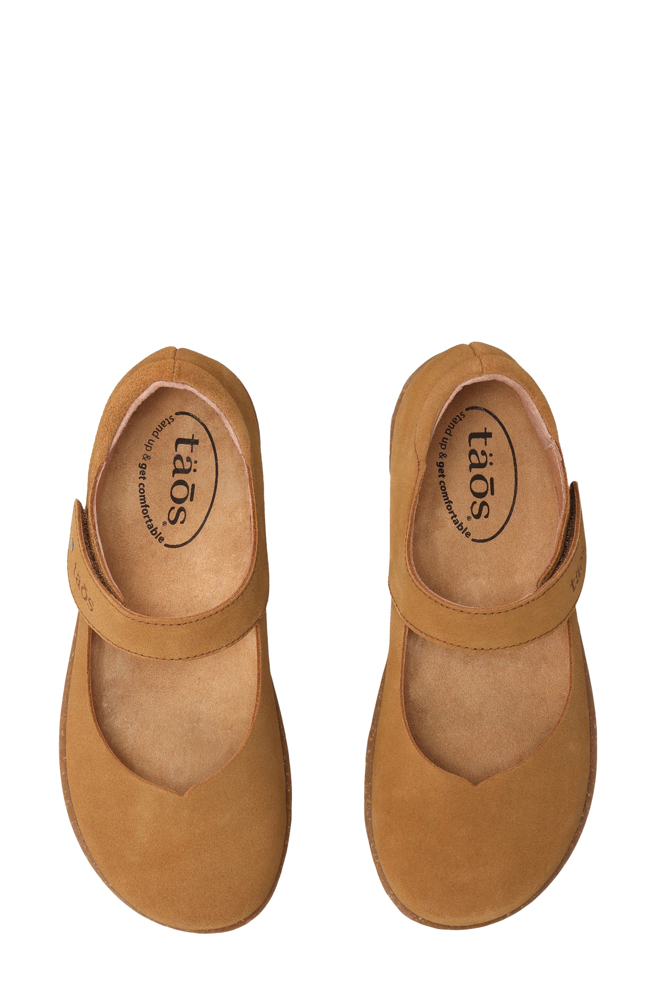 Taos Success Mary Jane Flat, Alternate, color, Camel Suede