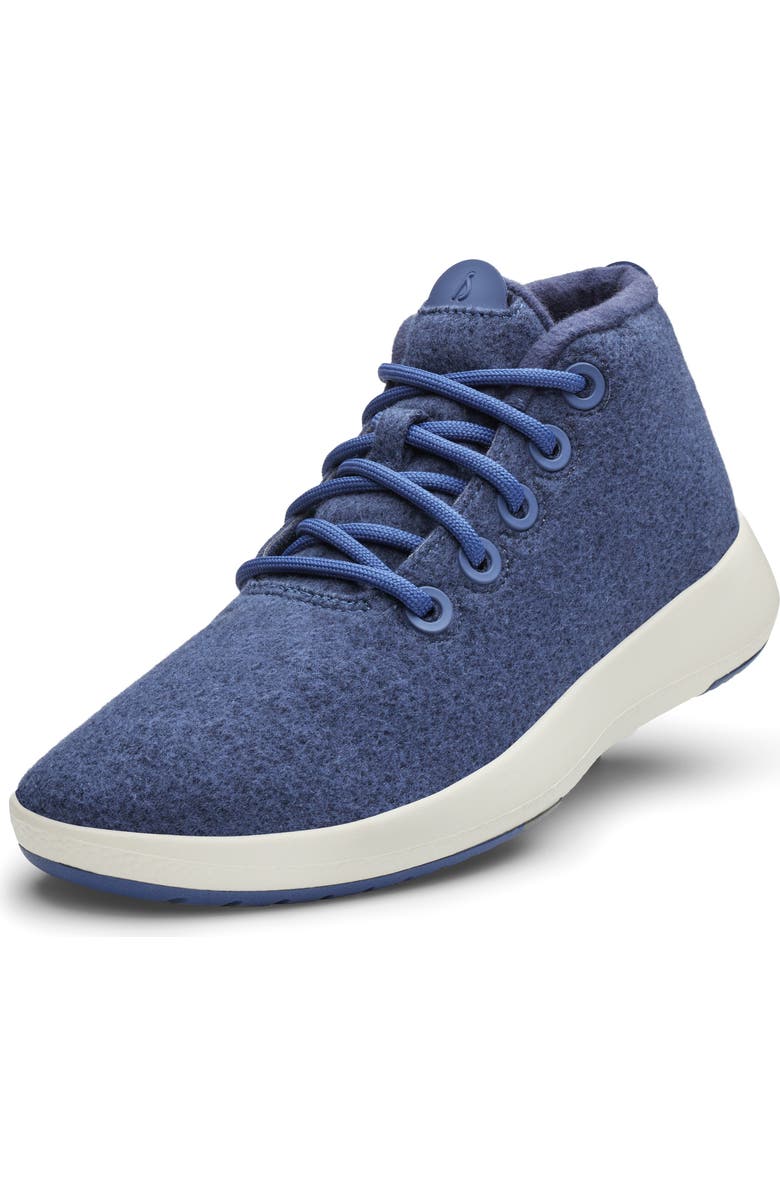 Allbirds Mizzle Wool Runner Water Repellent Sneaker, Main, color, Hazy Indigo/ Natural White
