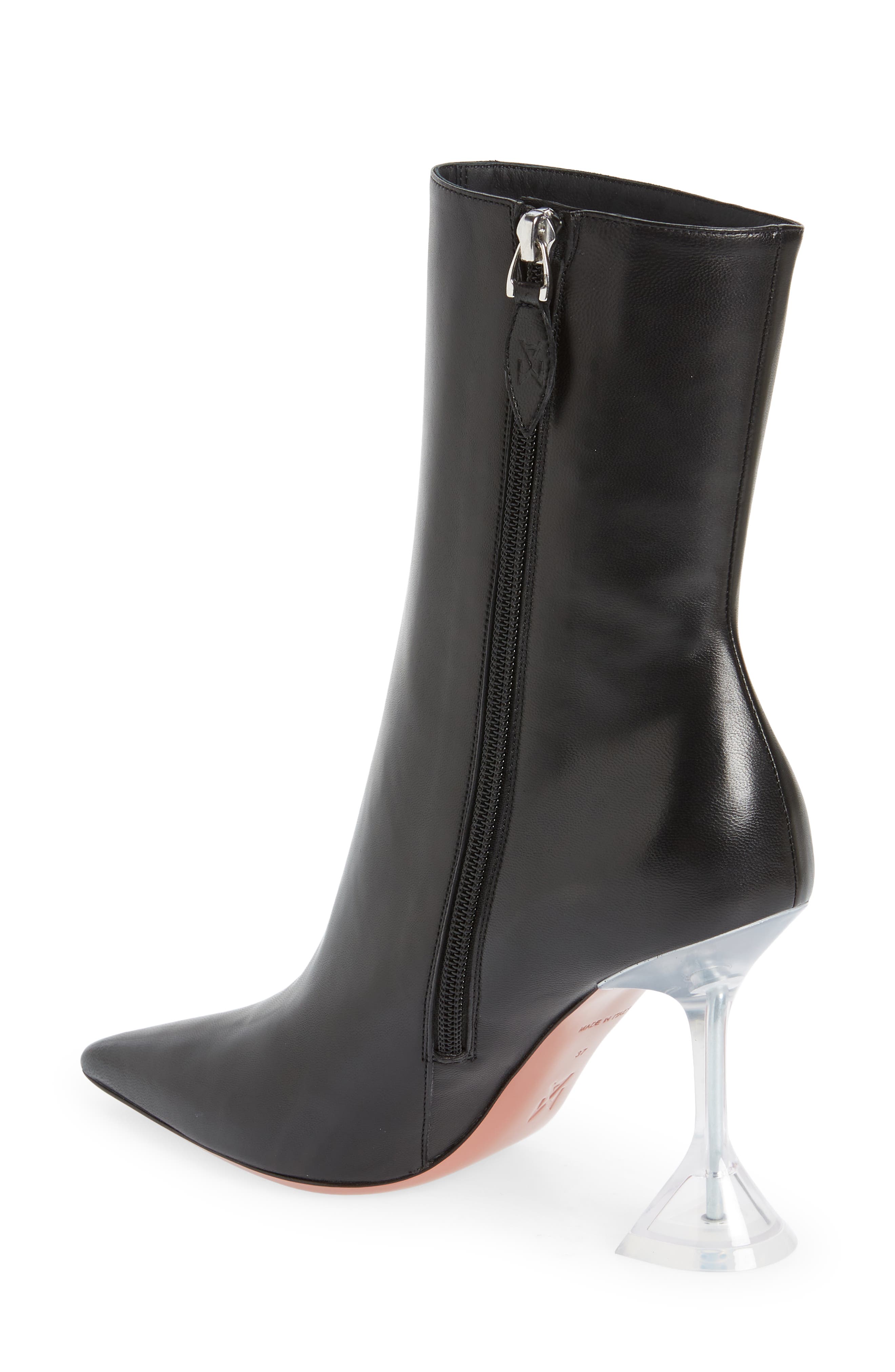 Amina Muaddi Giorgia Glass Bootie, Alternate, color, 