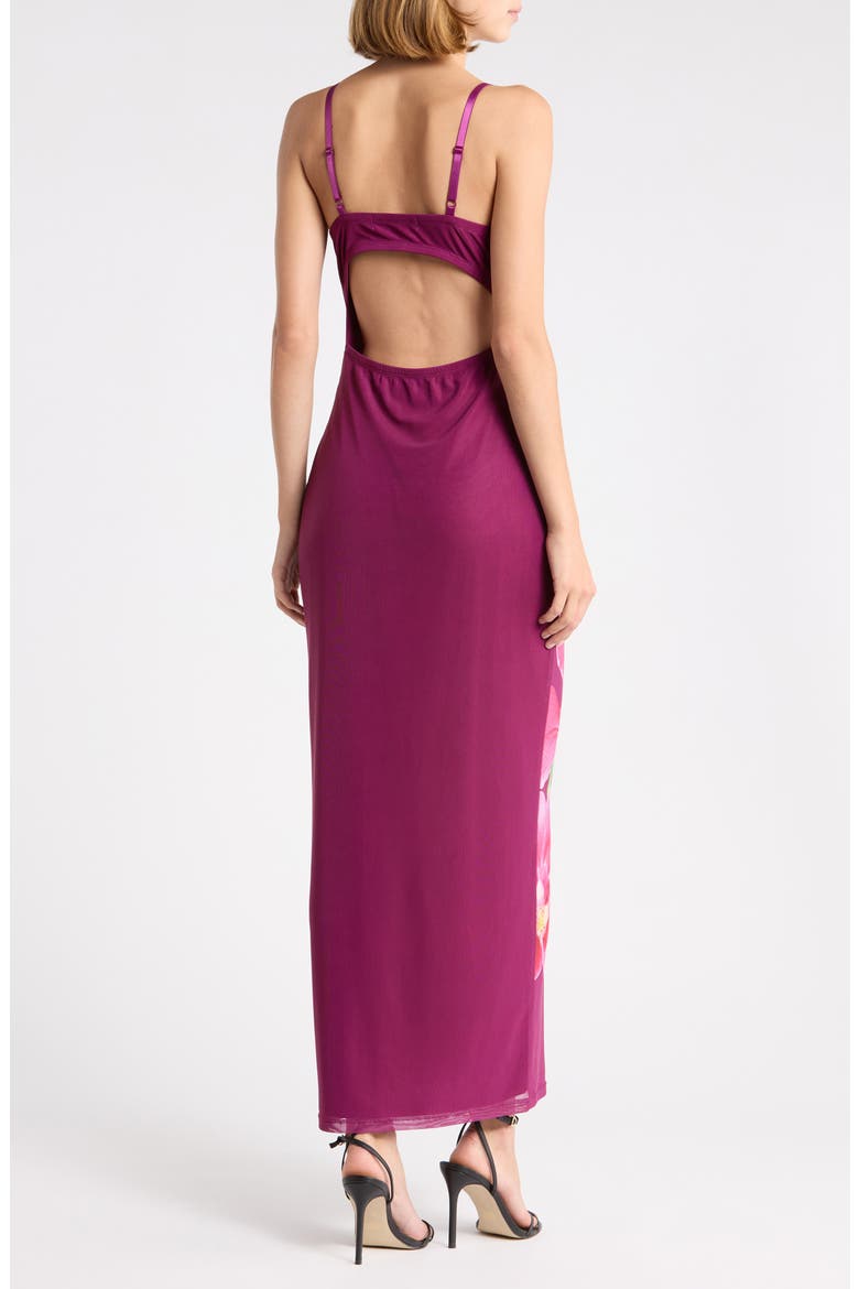 Cowl Neck Maxi Dress, Alternate, color, PURPLE PINK