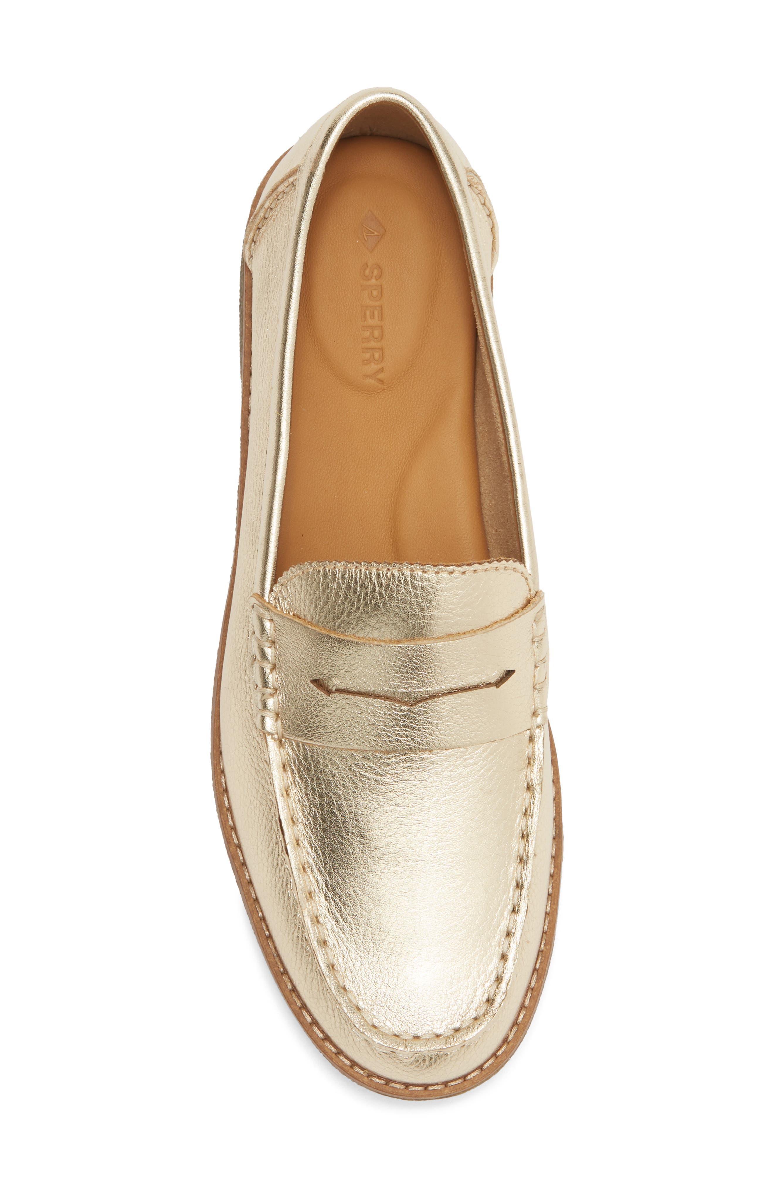 Seaport Penny Loafer, Alternate, color, GOLD