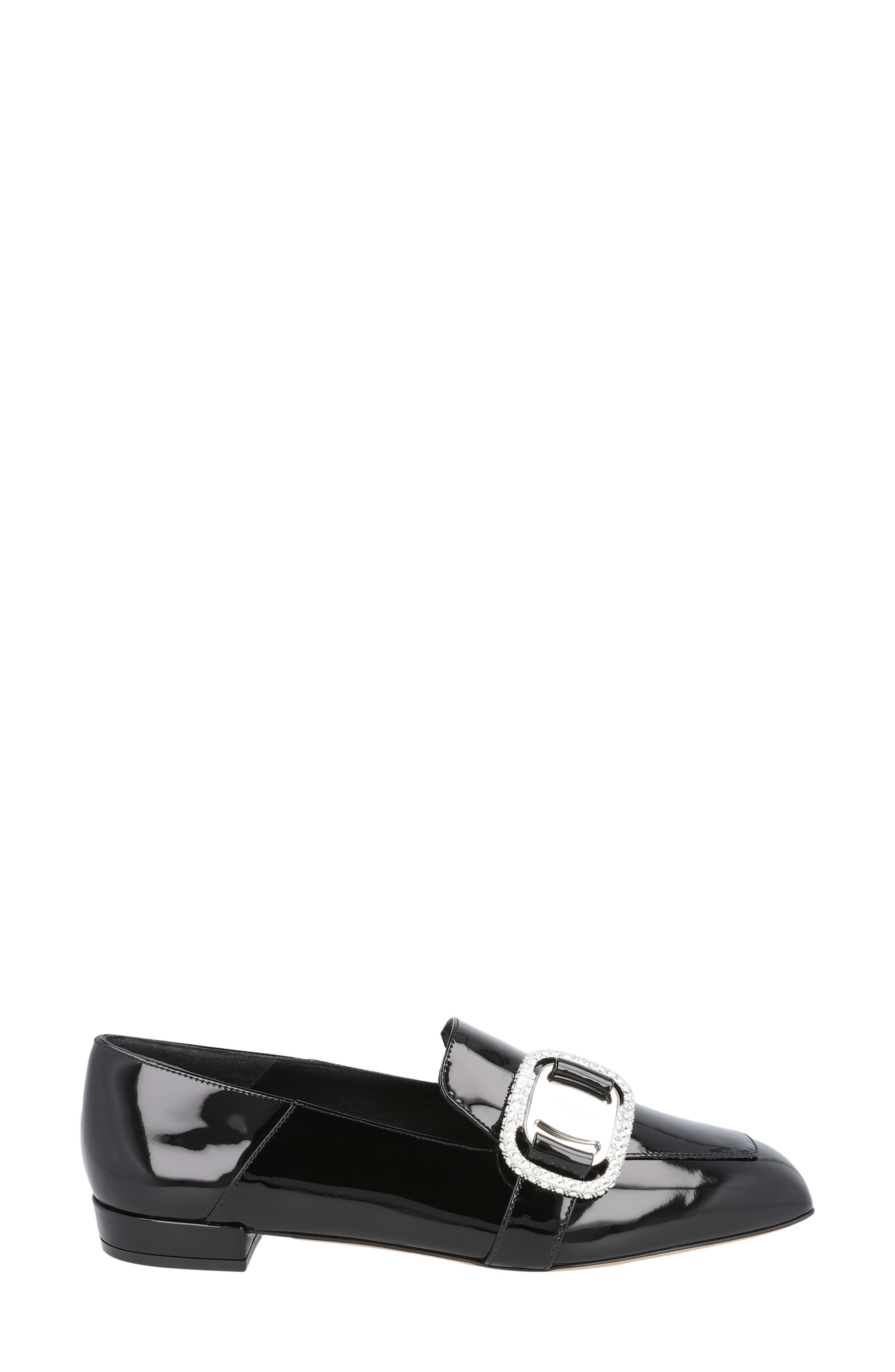 FERRAGAMO Embellished Patent Loafer, Alternate, color, Black