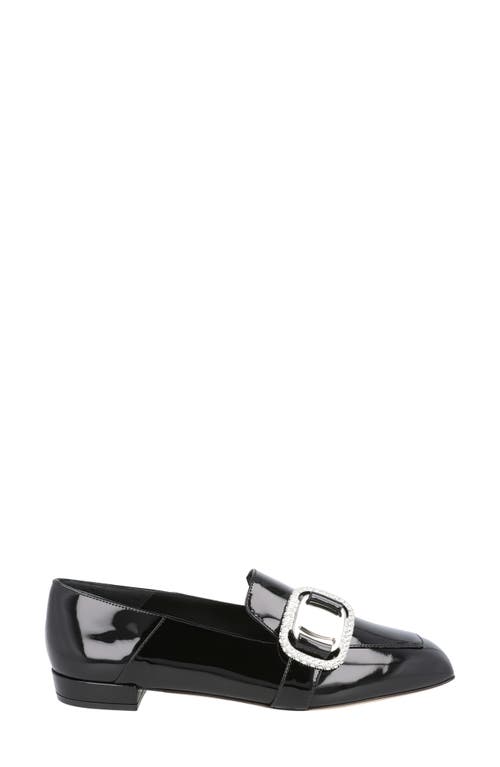 Ferragamo Wang 10 Patent Leather Loafers In Black