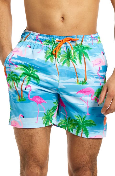 Flaminguy Stretch Swim Trunks