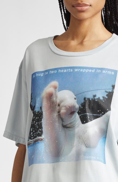 Collina Strada Touch Grass Organic Cotton Graphic T-shirt In A Hug