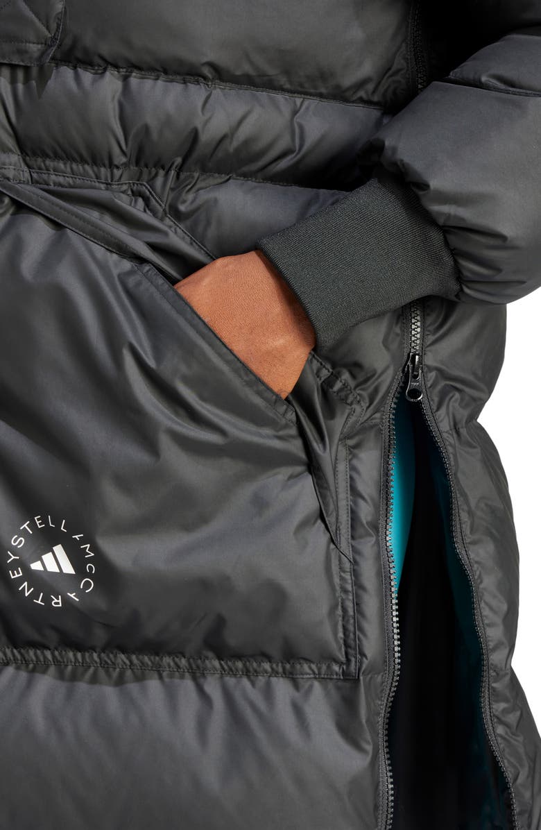 adidas by Stella McCartney Longline WIND.RDY Puffer Jacket, Alternate, color, 