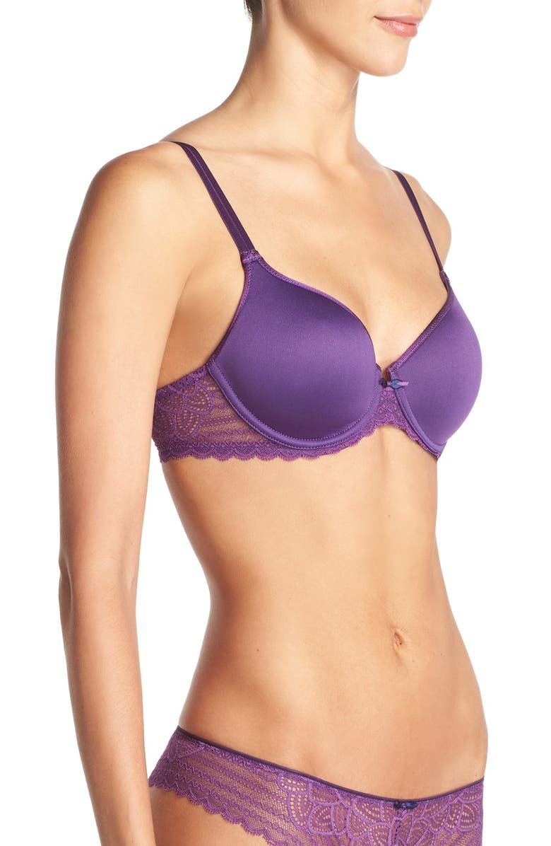 Chantelle Lingerie Merci Underwire T-Shirt Bra, Alternate, color, Violet