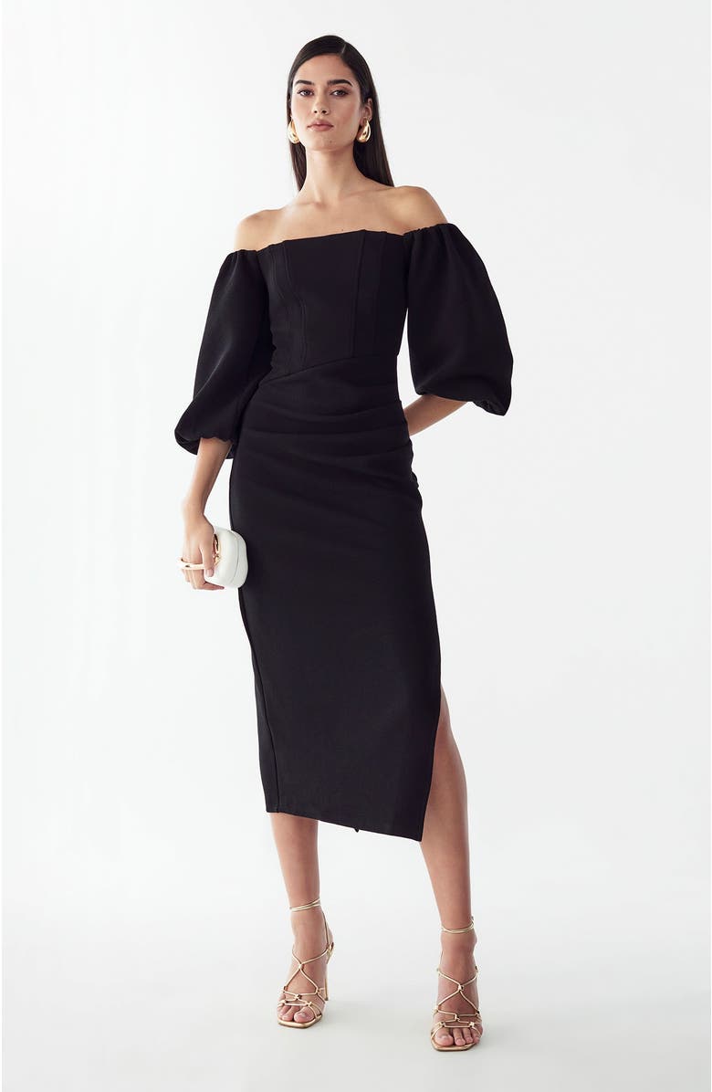 BWLDR Novaleigh Dress, Alternate, color, Black