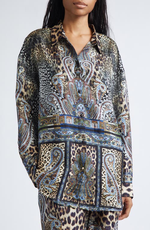 Camilla Istanbul Animalia Oversize Shirt In Multi