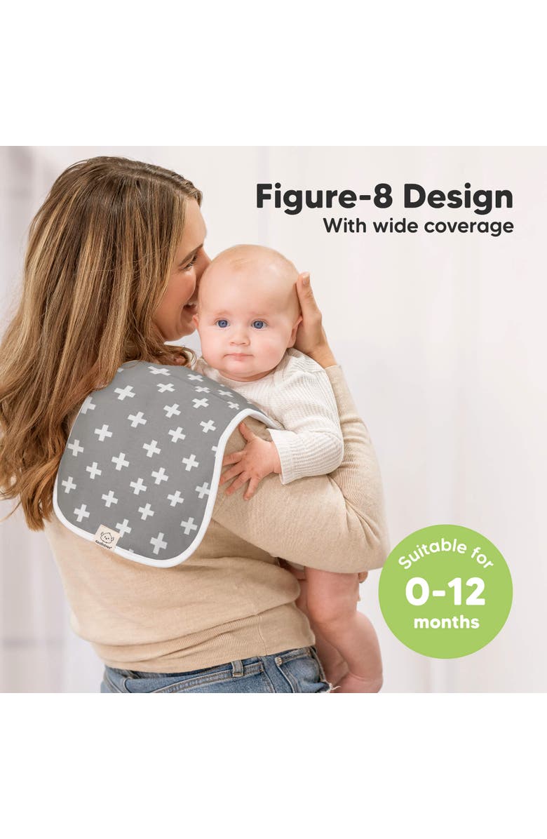 KeaBabies Baby Burp Cloths, Alternate, color, Crossroads