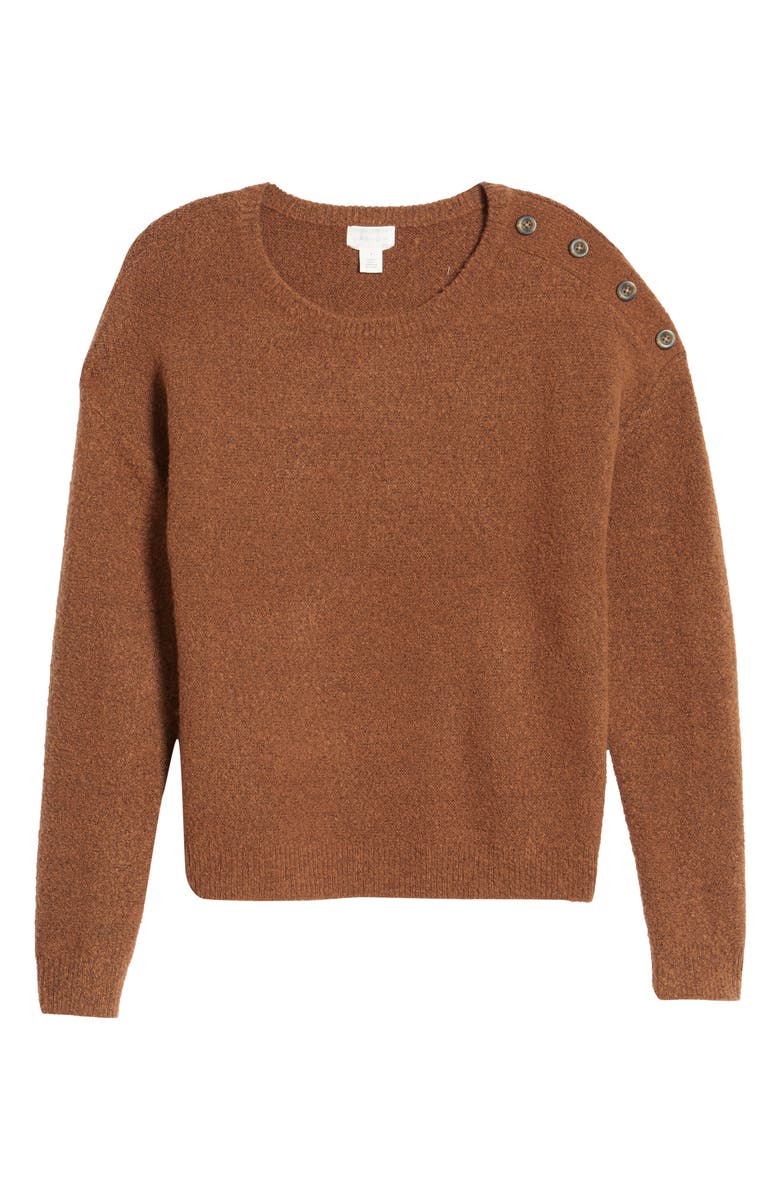 Caslon<sup>®</sup> Shoulder Button Sweater, Alternate, color, 