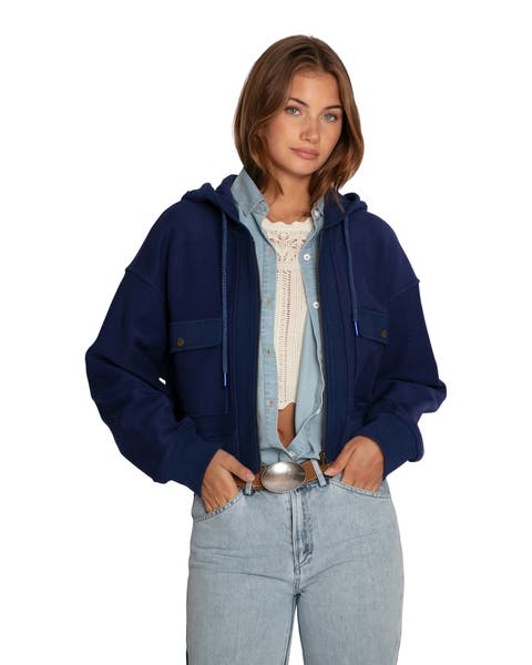 Fireside Cropped Utility Zip Jacket