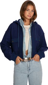 Belle & Bloom Fireside Cropped Utility Zip Jacket
