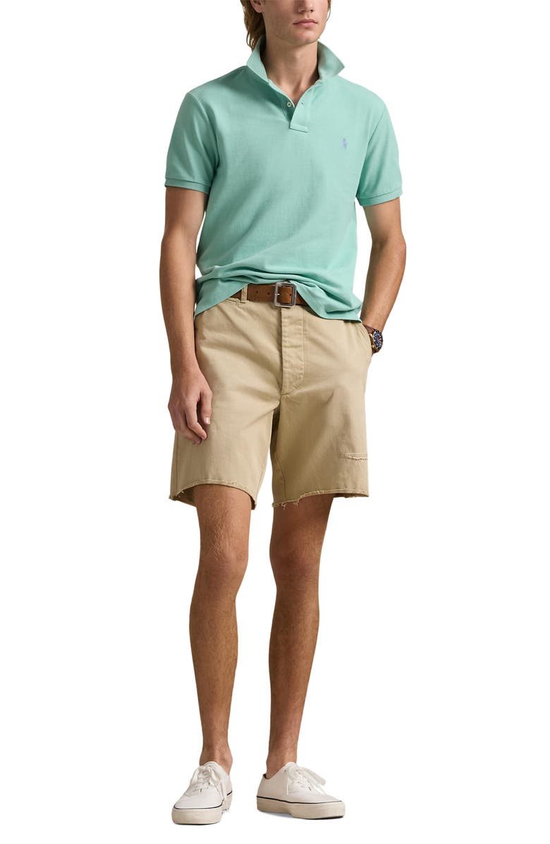 Polo Ralph Lauren Classic Fit Solid Green Cotton Piqué Polo, Alternate, color,