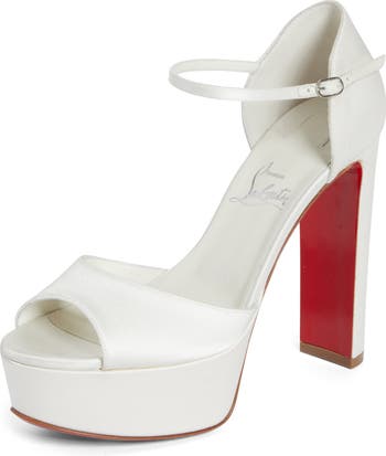 Christian Louboutin Sandaloo Silk Satin Platform Sandal Christian Louboutin Sandaloo Silk Satin Platform Sandal