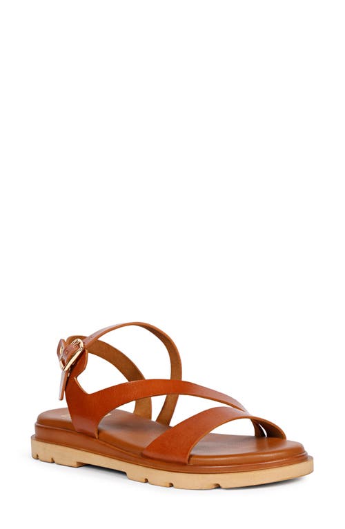 Saint G Kamla Slingback Sandal In Cognac