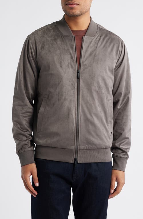 Robert Barakett Renoir Blade Collar Faux Suede Jacket In Blue