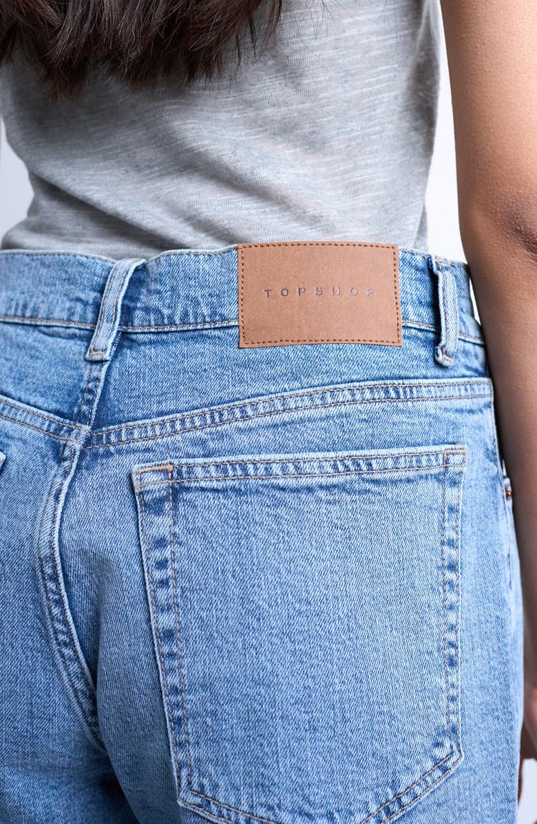 Topshop Orson Straight Leg Jeans, Alternate, color, Light Blue