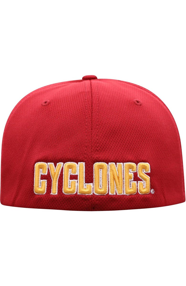 TOP OF THE WORLD Men's Top of the World Cardinal Iowa State Cyclones Reflex Logo Flex Hat, Alternate, color, Cardinal