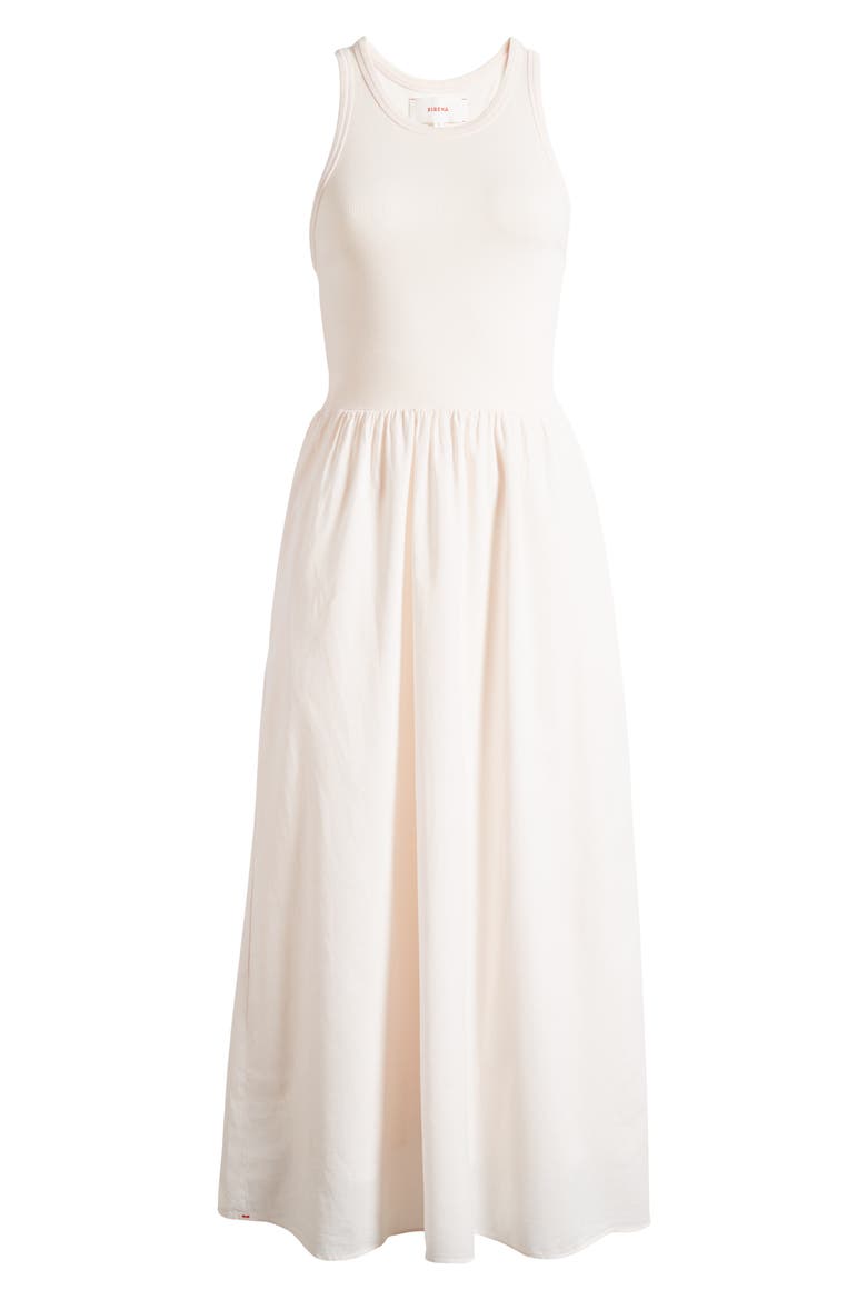 Flynn Mixed Media Maxi Dress, Alternate, color, CREAM PEACH