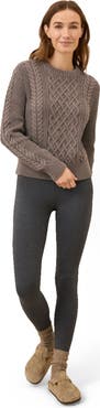 Pact Organic Cotton Cable Knit Crew Sweater