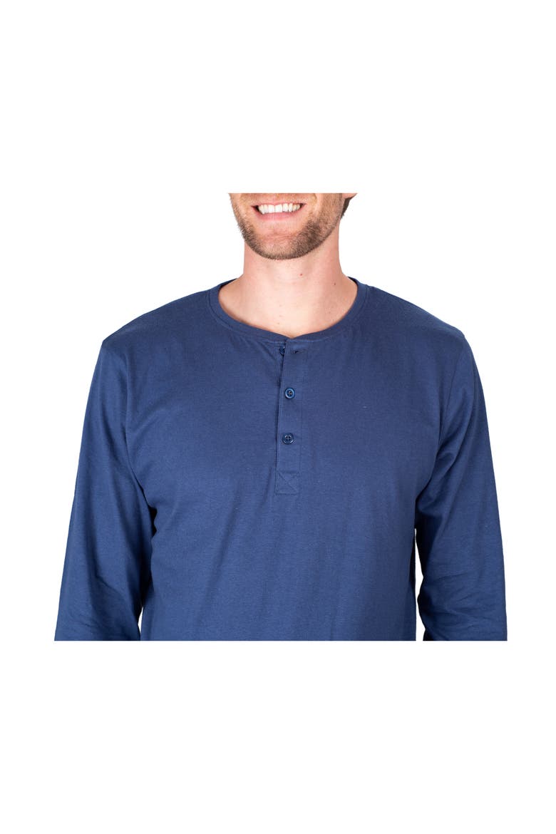 Knit Pajamas, Alternate, color, BLUE BUFFALO CHECK