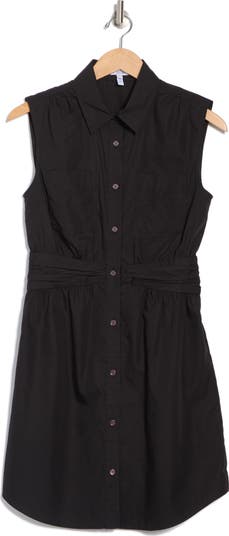 Cora Sleeveless Cotton Shirtdress