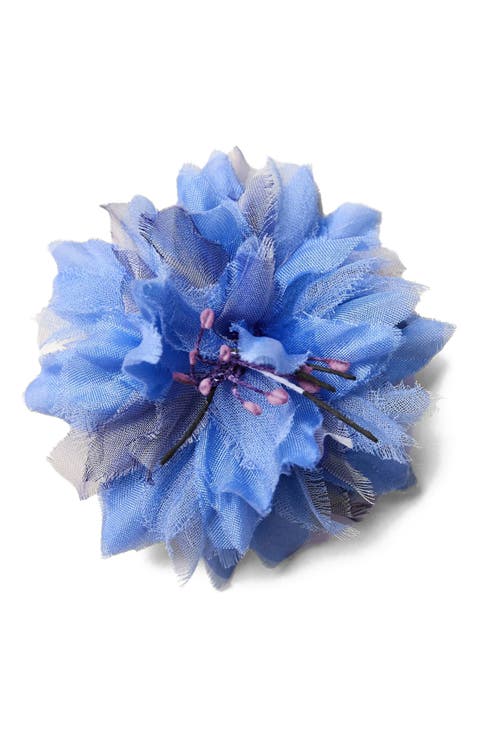 The Blue Cornflower Floral Brooch
