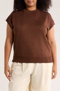 T Tahari Crewneck Shell Sweater