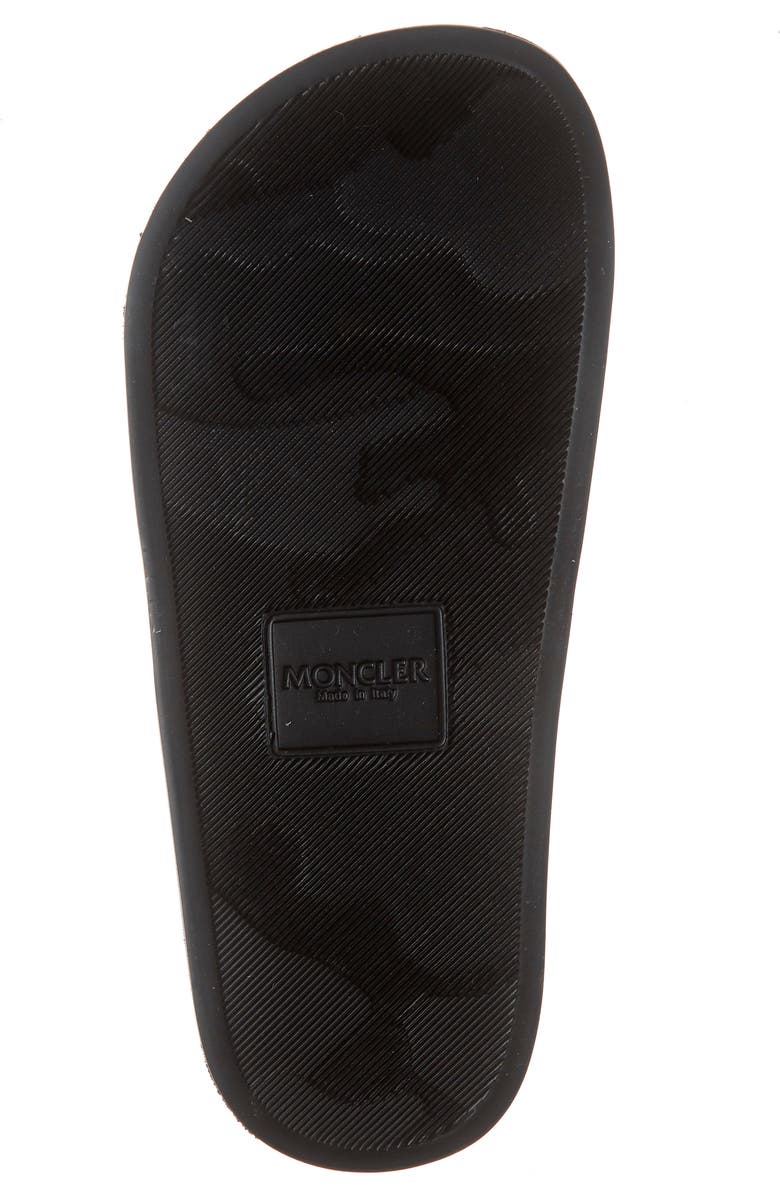 Moncler Jeanne Logo Embossed Slide Sandal, Alternate, color,