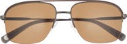 Ted Baker 58mm Polarized Navigator Sunglasses