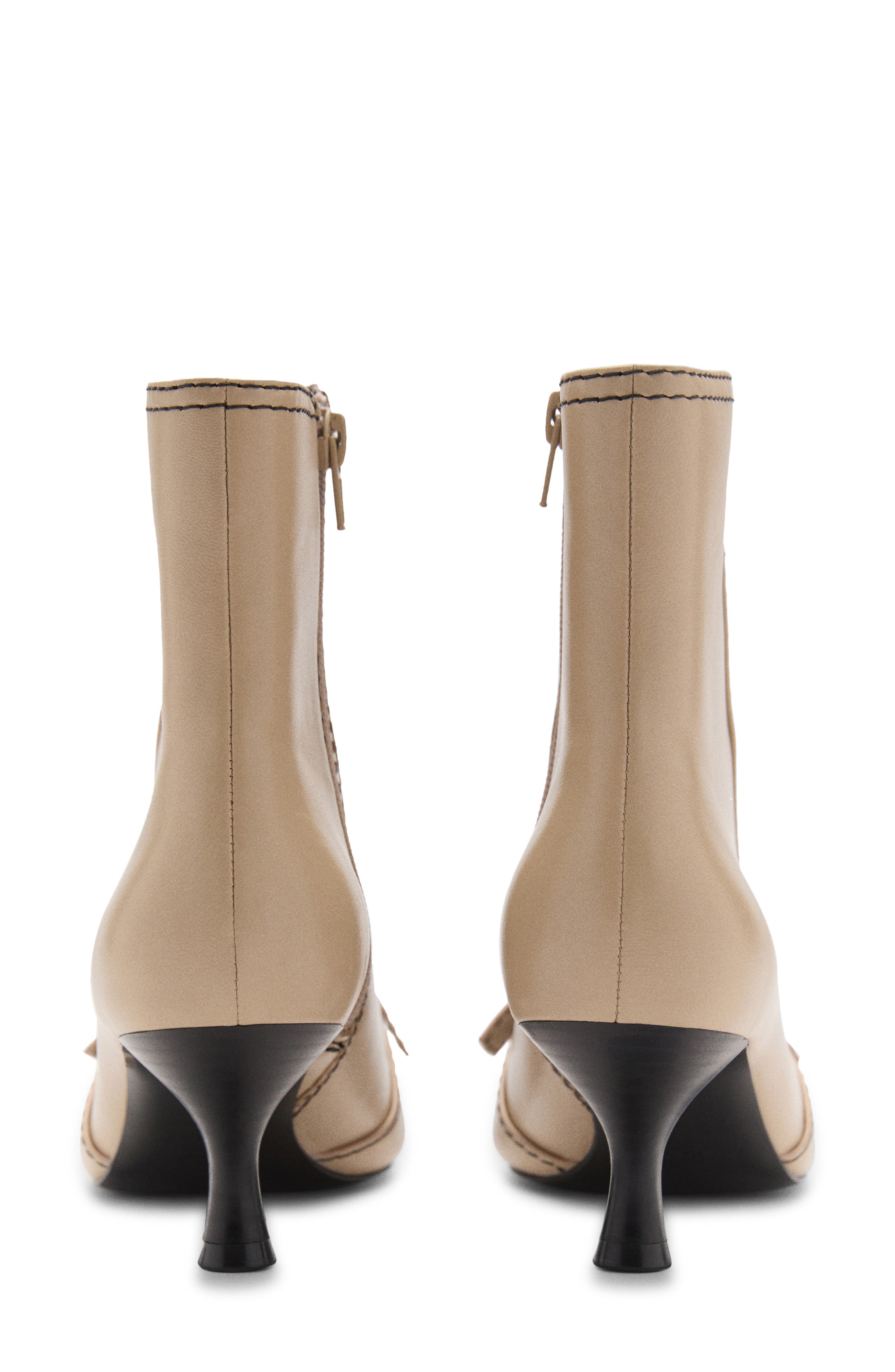 MANGO Bow Bootie, Alternate, color, 